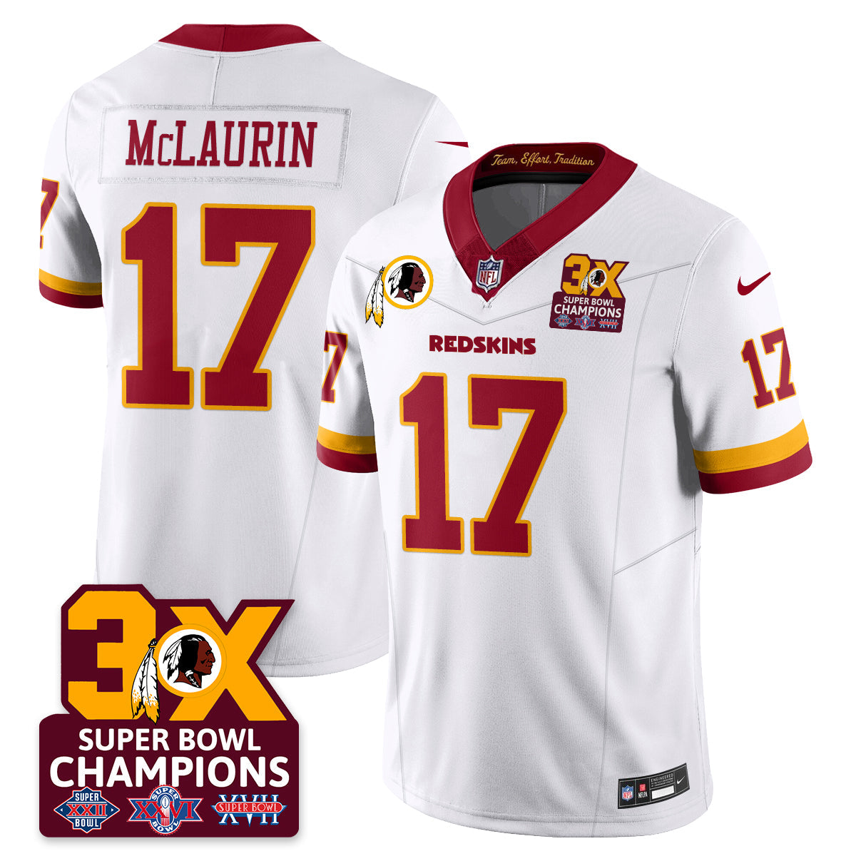 WAS 3-Time Champions Patch Vapor Limited Jersey