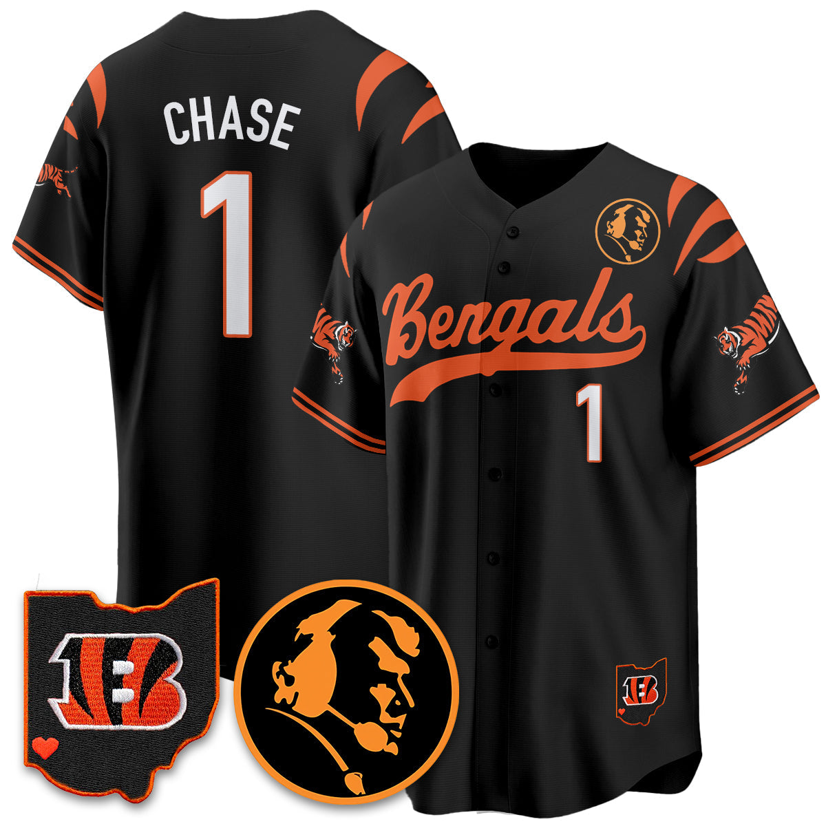 CIN Vapor Limited Baseball Jersey - John Madden Patch - All Stitched