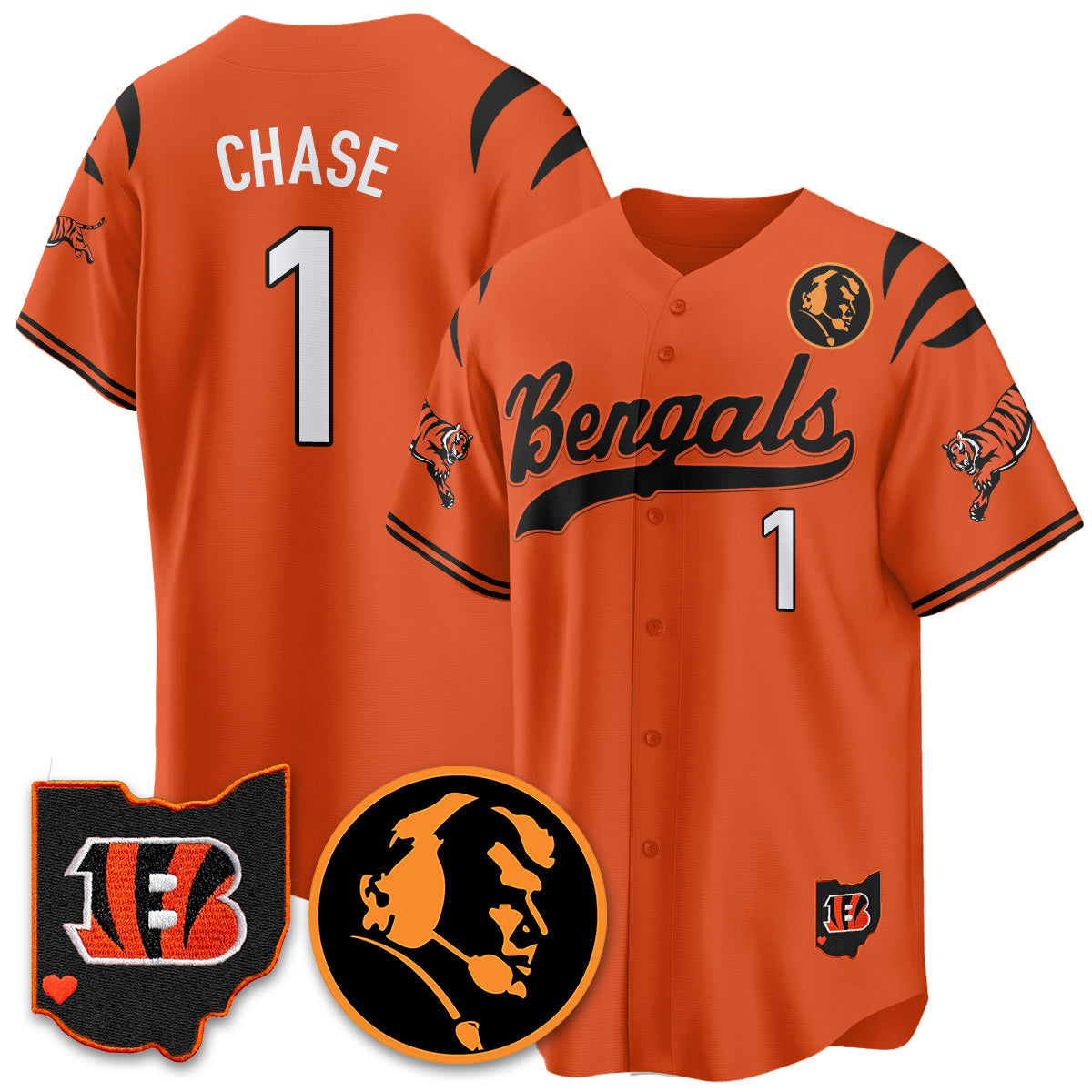 CIN Vapor Limited Baseball Jersey - John Madden Patch - All Stitched