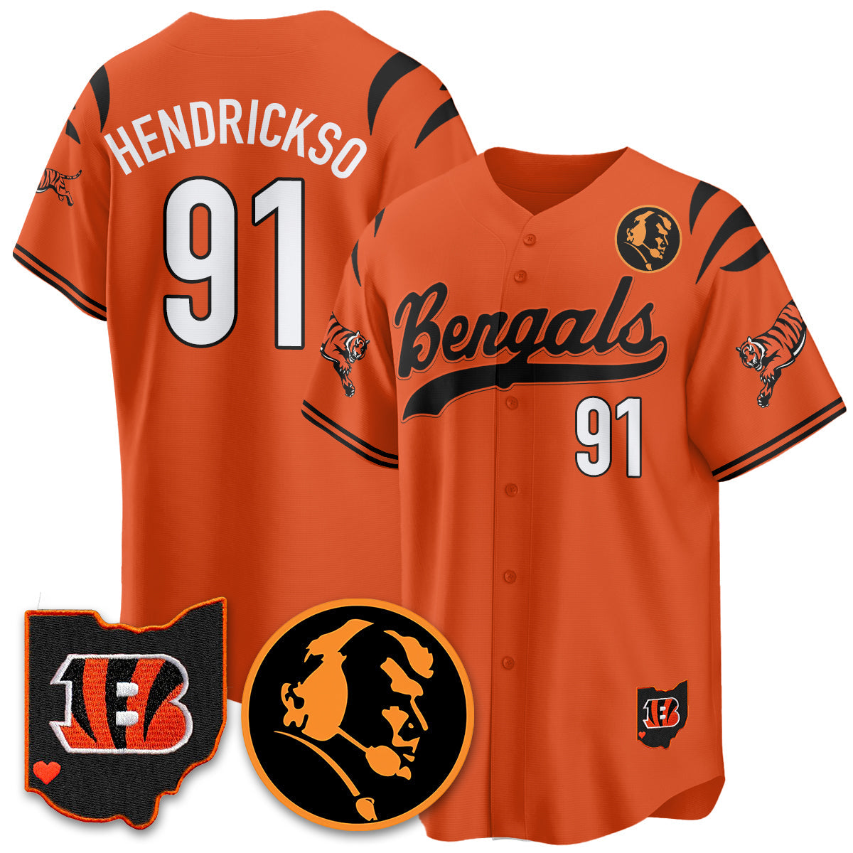 CIN Vapor Limited Baseball Jersey - John Madden Patch - All Stitched