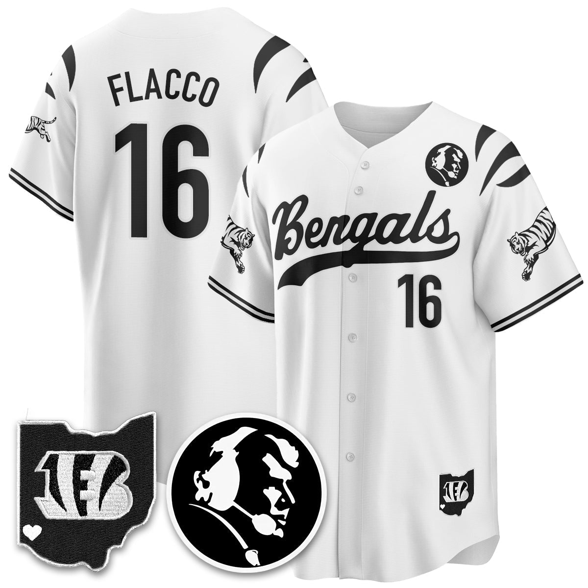 CIN Vapor Limited Baseball Jersey - John Madden Patch - All Stitched