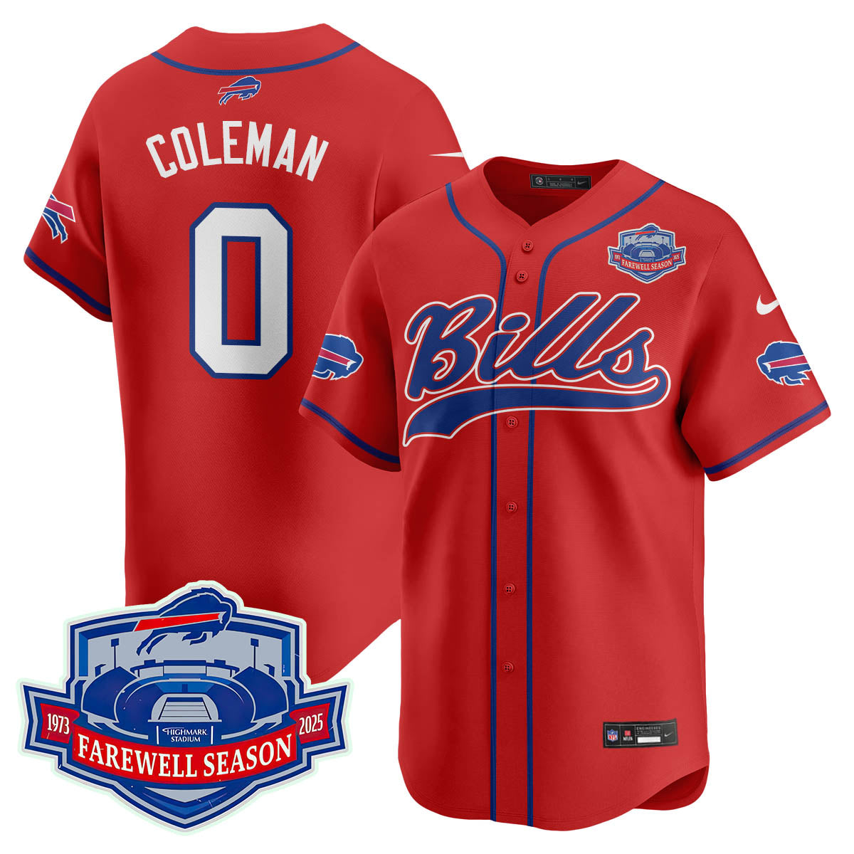 BB 2025 Baseball Jersey All Stitched - Farewell to Highmark Stadium