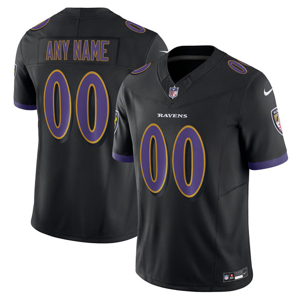 Custom Baltimore Ravens Alternate Jersey - Black
