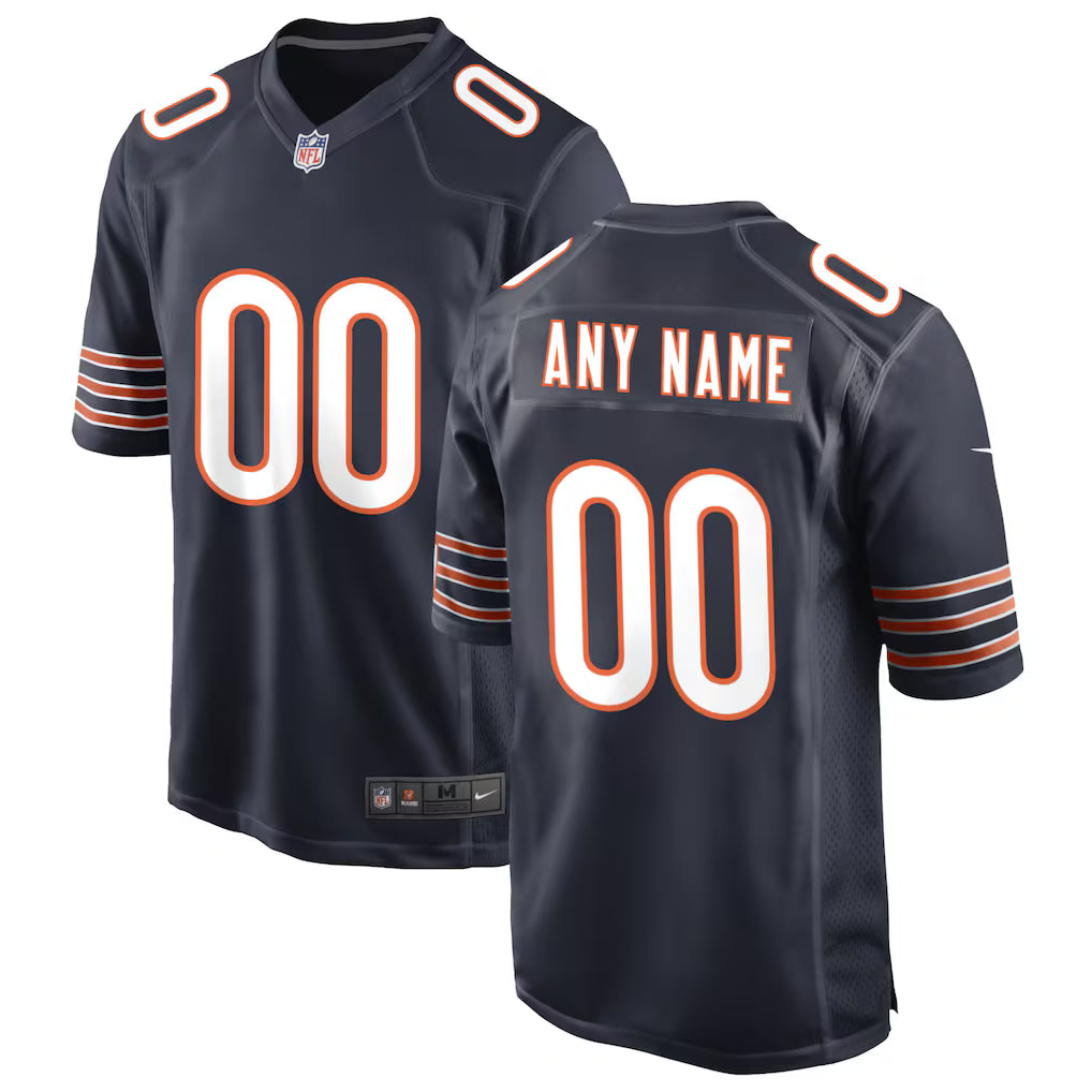 Custom Chicago Bears Jersey - Navy