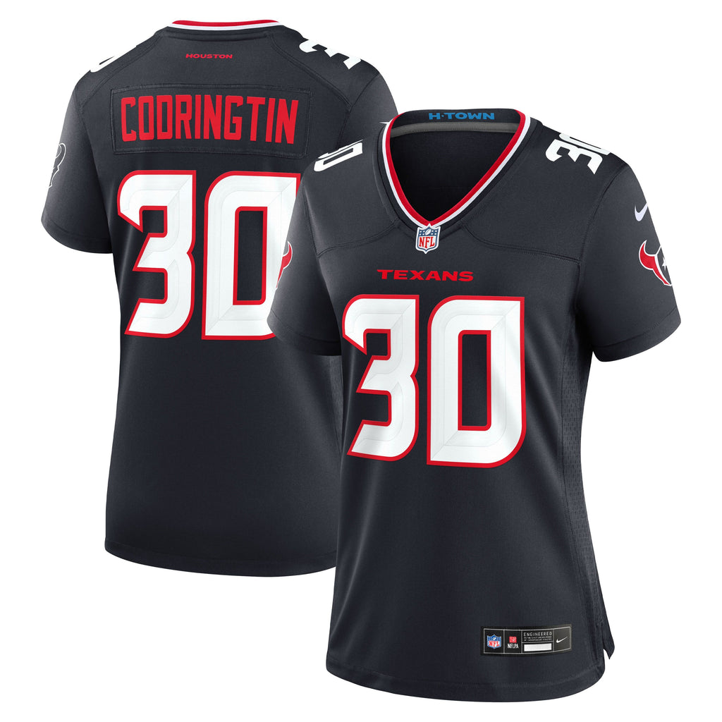 Women's Houston Texans Brandon Codrington Nike Navy Team Game Jersey